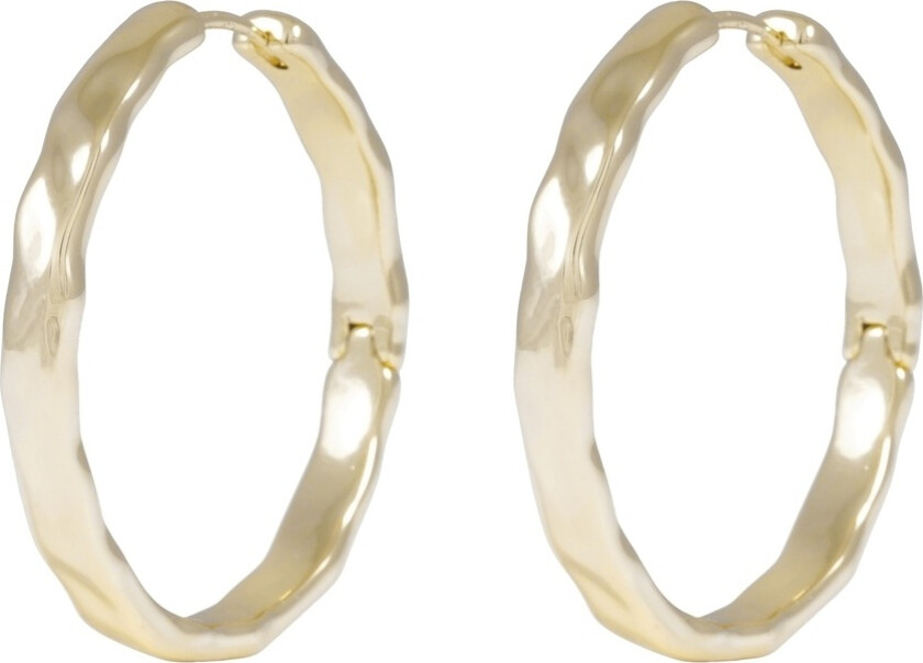 Domino Hoop Earring Gold 30mm