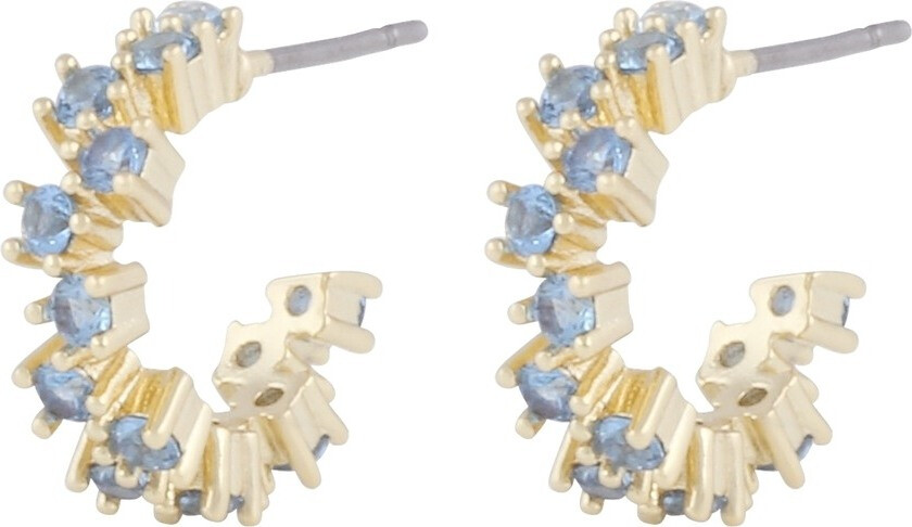 Envy Small Oval Earring Gold/Light Blue Onesize