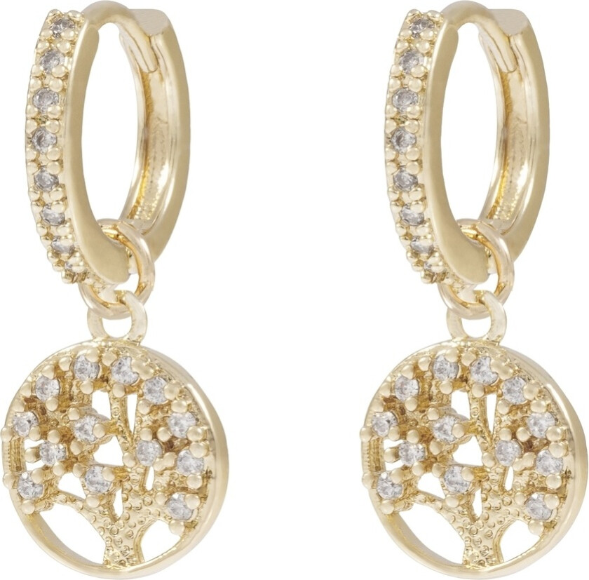 Cicce Coin Pendant Earring Gold Onesize