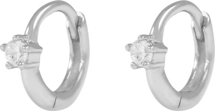 Siri Mini Hoop Earring Silver Onesize