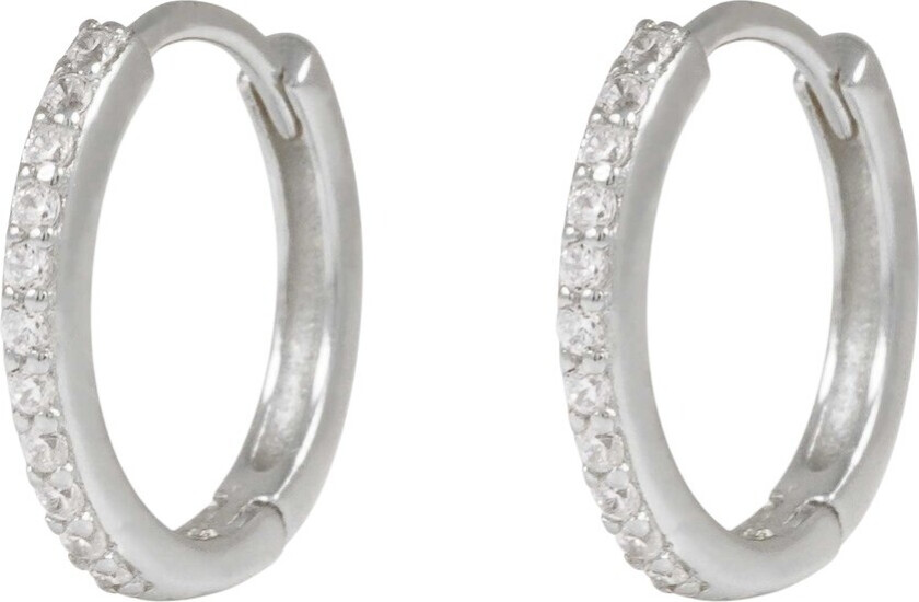 Siri Thin Hoop Earring Silver Onesize