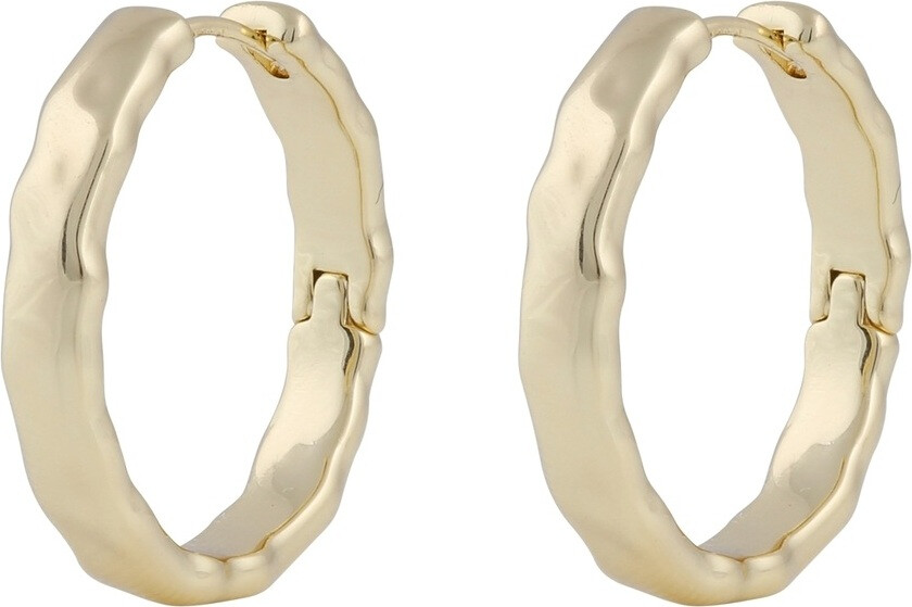 Domino Hoop Earring Gold 20mm
