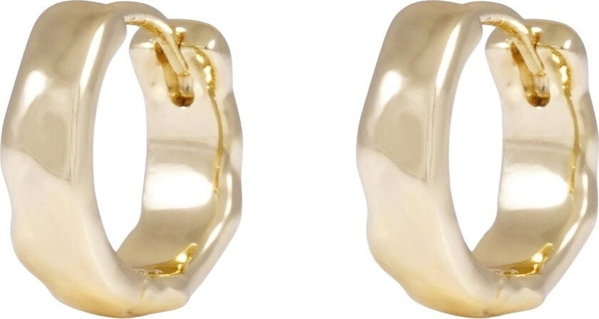 Domino Hoop Earring Gold 15mm