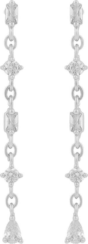 Envy Chain Earring Silver/Clear Onesize