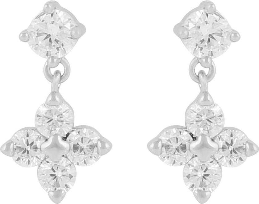 Envy Small Pendant Earring Silver/Clear Onesize