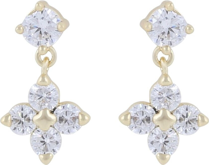 Envy Small Pendant Earring Gold/Clear Onesize