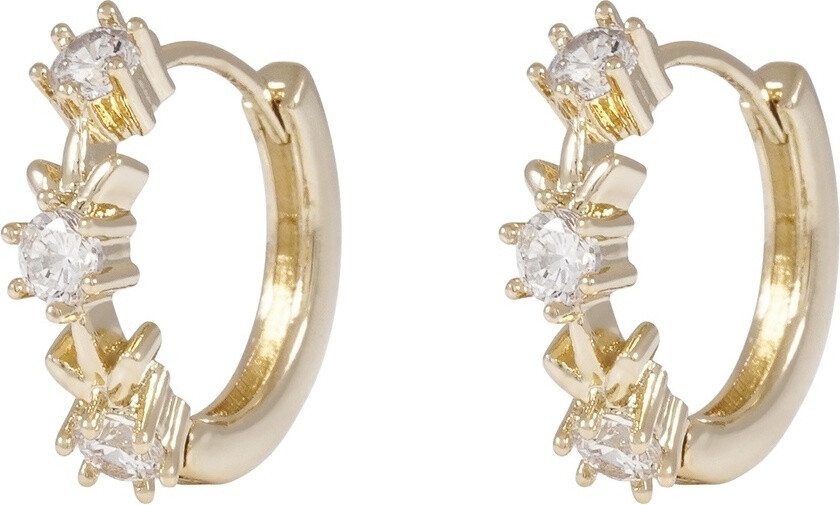 Nisi Irregular Small Hoop Earring Gold Onesize