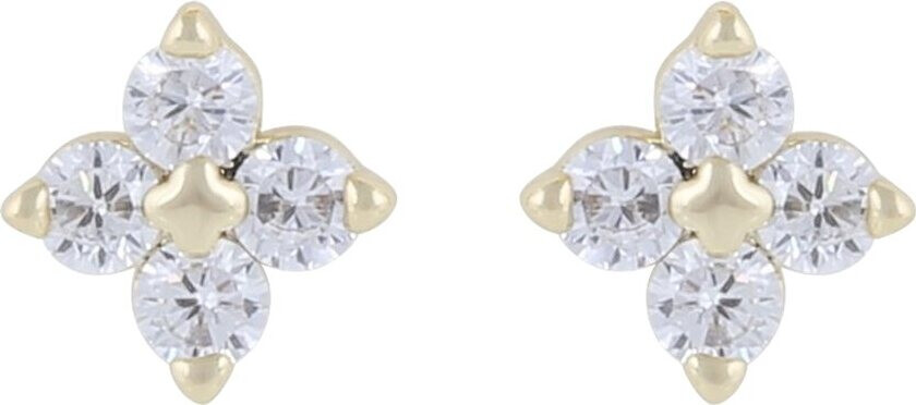 Envy Small Earring Gold/Clear Onesize