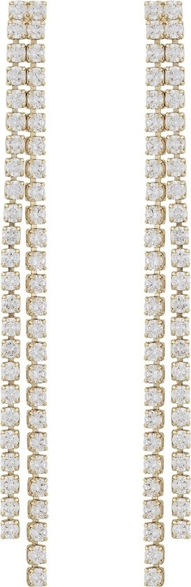 Siri Stone Tassle Earring Gold Onesize