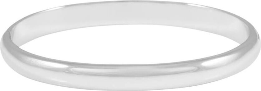 Domino Wide Oval Bracelet Silver Onesize