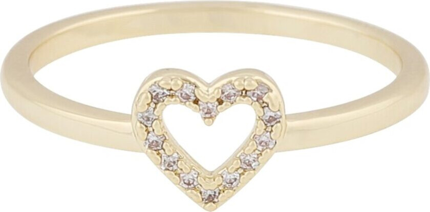 Nisi Heart Ring Gold Medium