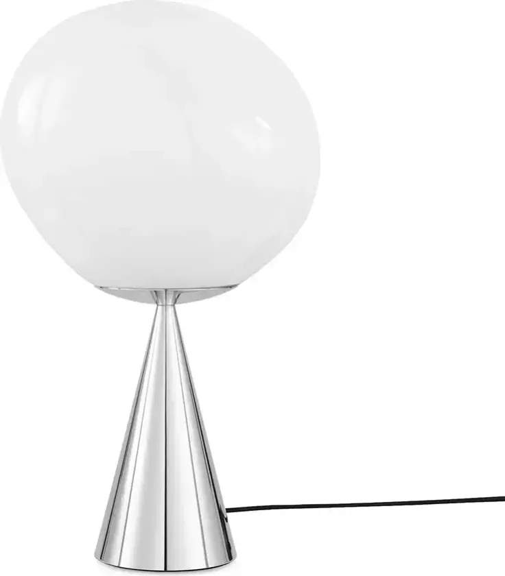 Melt Bordlampe Opal/Silver LED