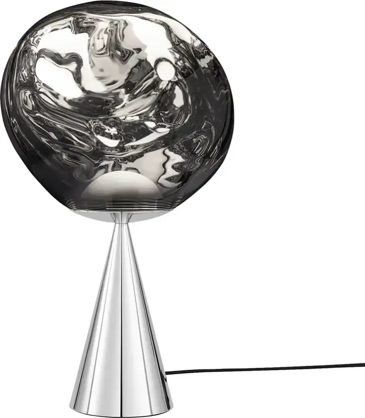 MeltBordlampe Silver/Silver LED