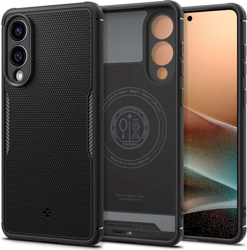 Samsung Galaxy S25 Edge Spigen Core Armor Deksel - MagSafe Kompatibel - Matt Svart