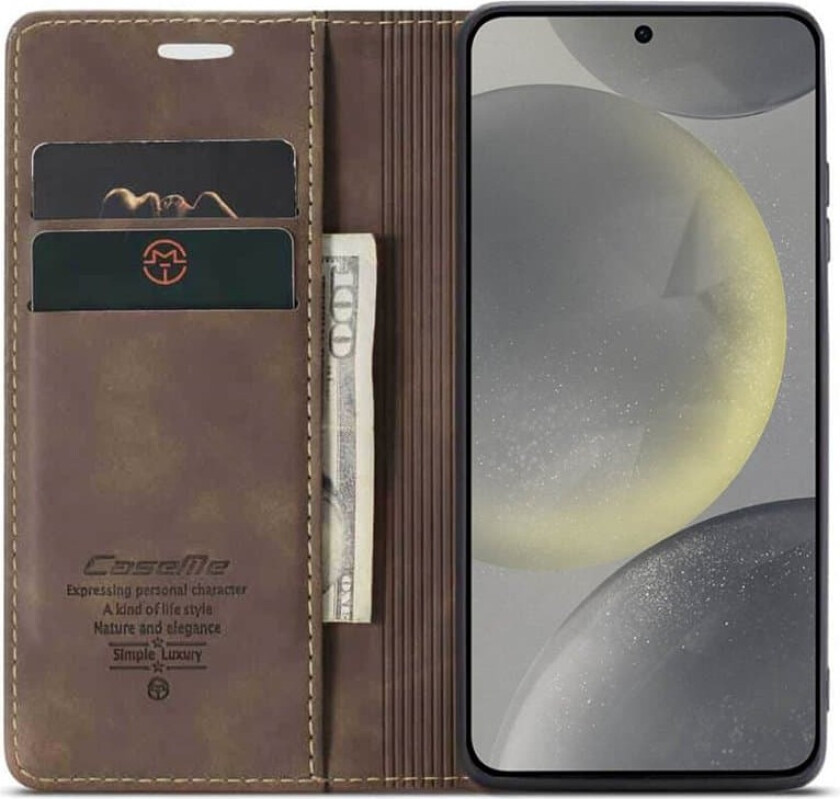 CaseMe mobildeksel 013 Samsung Galaxy S25 - Coffee
