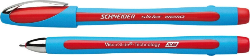 Schneider Slider Memo - Kulepenn - Rød - 1.4 Mm - Ekstra Bred