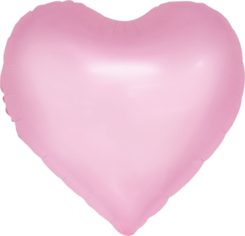 Folieballong Hjerte Rosa Pastell Watercolor