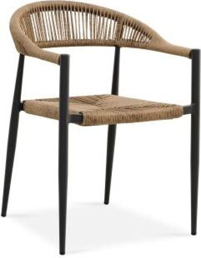 Trinidad hagestol, med armlener - rotting og antrasittgrå aluminium