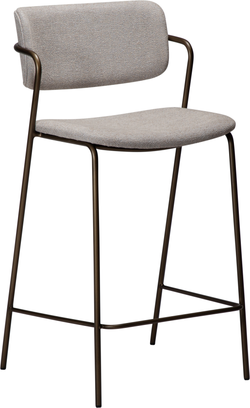 DAN-FORM ZED Bordkrakk Cashmere boucléstoff m. antikke messingben