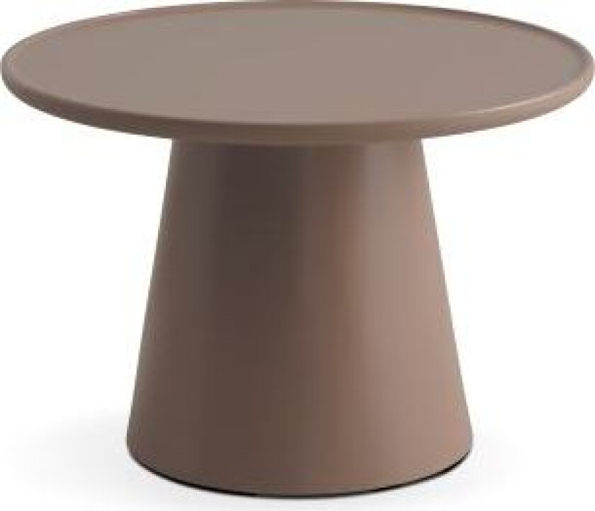 Fraser salongbord, rundt - lys kaffefarget MDF (Ø60)