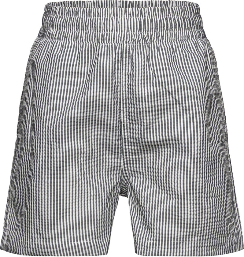 Kobvictor Seersucker Swim Shorts Acc Badeshorts Grey Kids Only