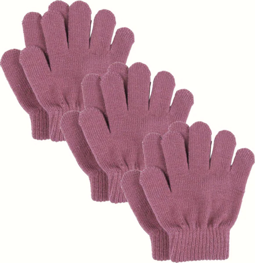 Kids' Åsbro Magic Glove 3-Pack Blush 5-8 years, Blush