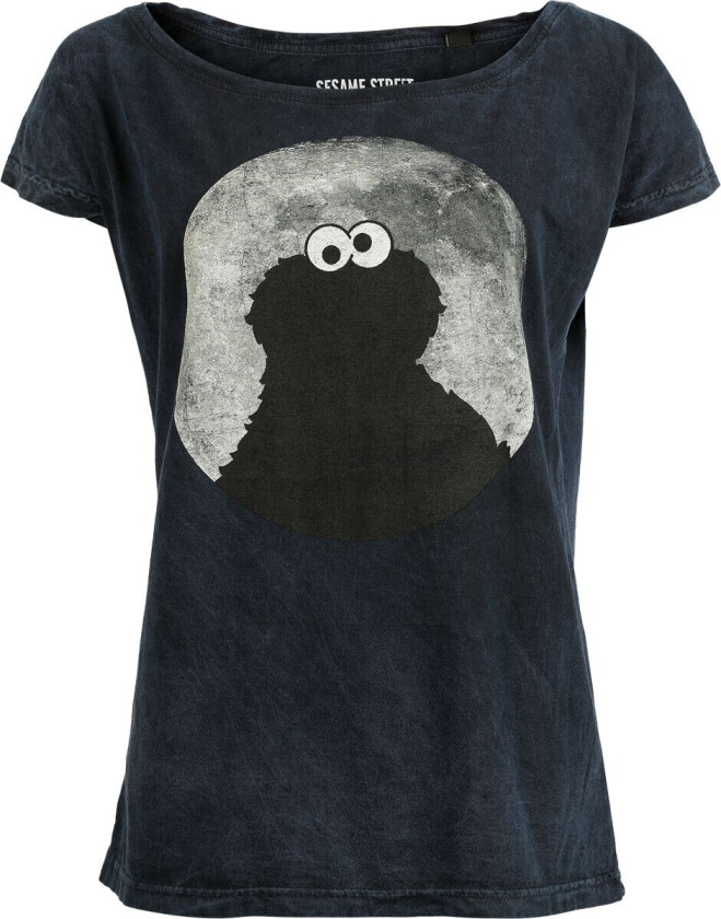 T-skjorte - Cookie Moonlight T-skjorte for Kvinner - S til 4XL - Damer - blå