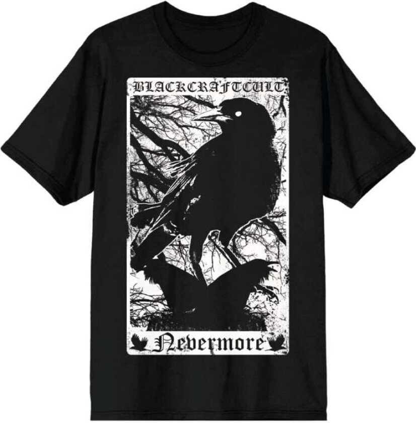 Goth T-skjorte - Nevermore Tarot T-skjorte for Menn - L til XXL - Herrer - svart