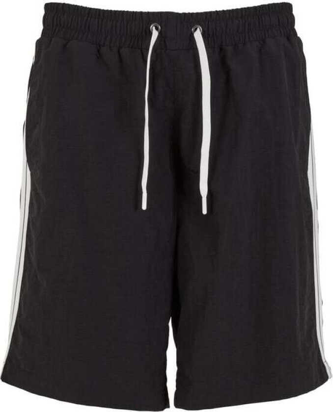 Badeshorts - Board Shorts med Patchede Striper - S til XXL - Herrer - svart