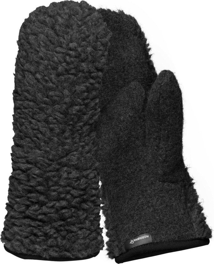 /29 Wool Pile Liner Mittens Caviar XL, Caviar