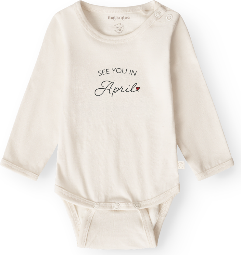 Obi bodystocking, 56cm - See you in April (19041862143)