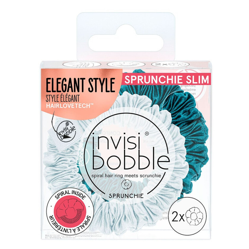 Invisibobble SPRUNCHIE SLIM Cool as Ice, 16 g Invisibobble Hårstrikker