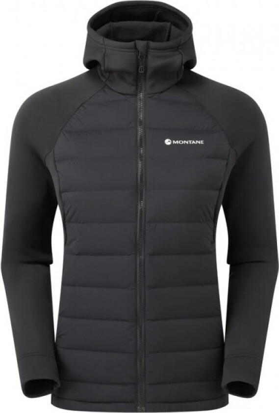 F Composite Hoodie, dunjakke, dame, svart