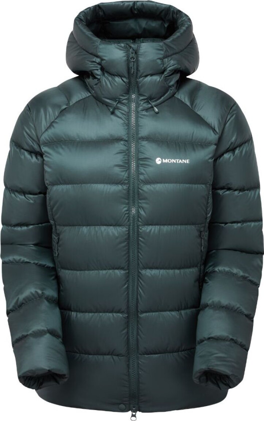 F Anti-Freeze Xt Hoodie, dunjakke, dame, mørkegrønn