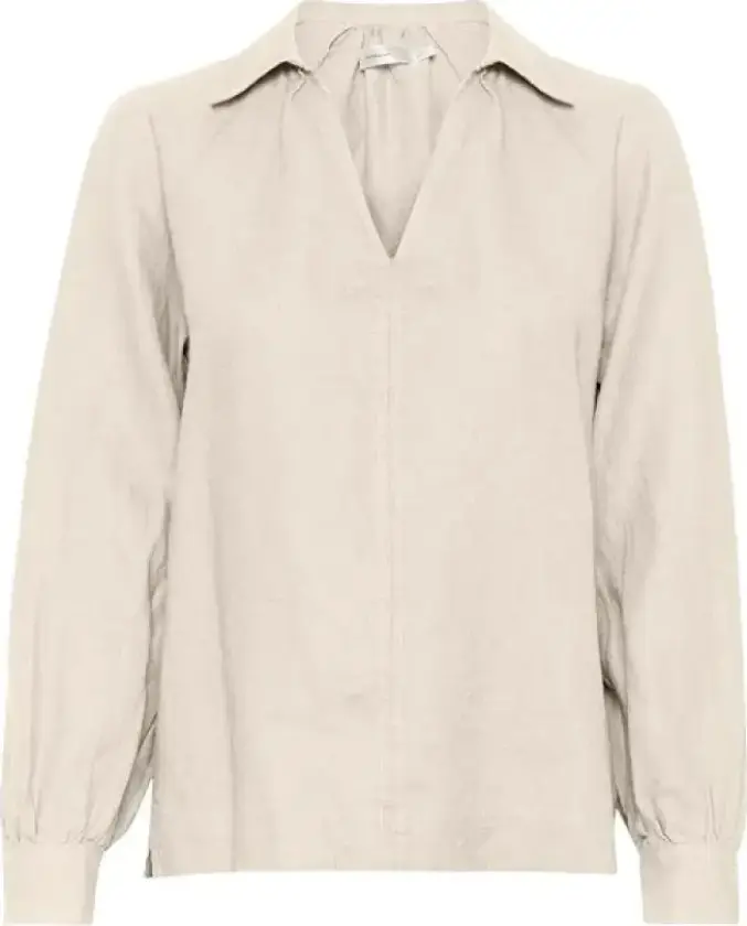 Bilde av Linbluse Solina, 36, Bluse Beige 36