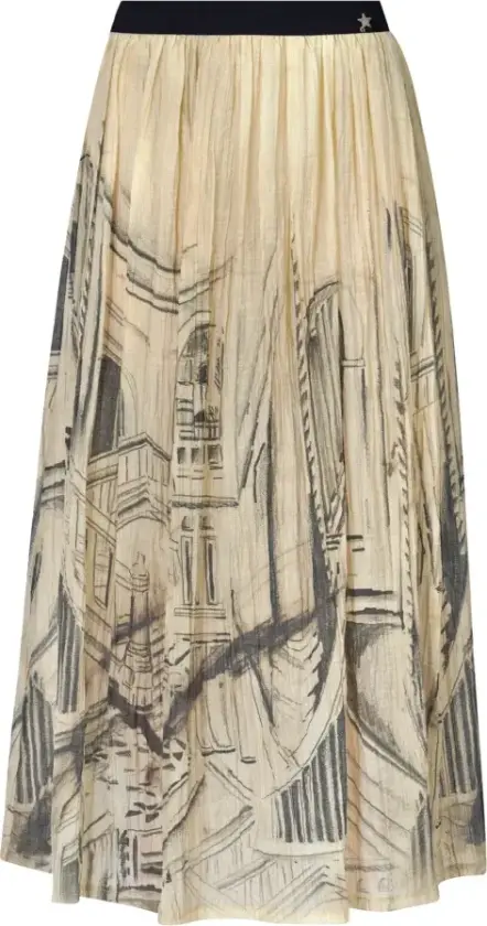 Dame, Skjørt, Flerfarget, S