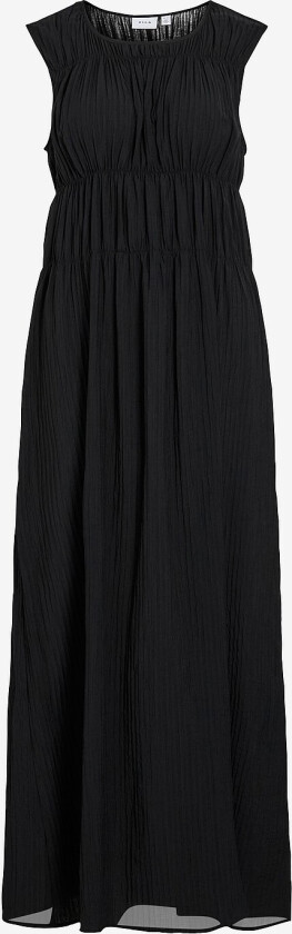 Maxikjole viFoxy O-neck - Svart
