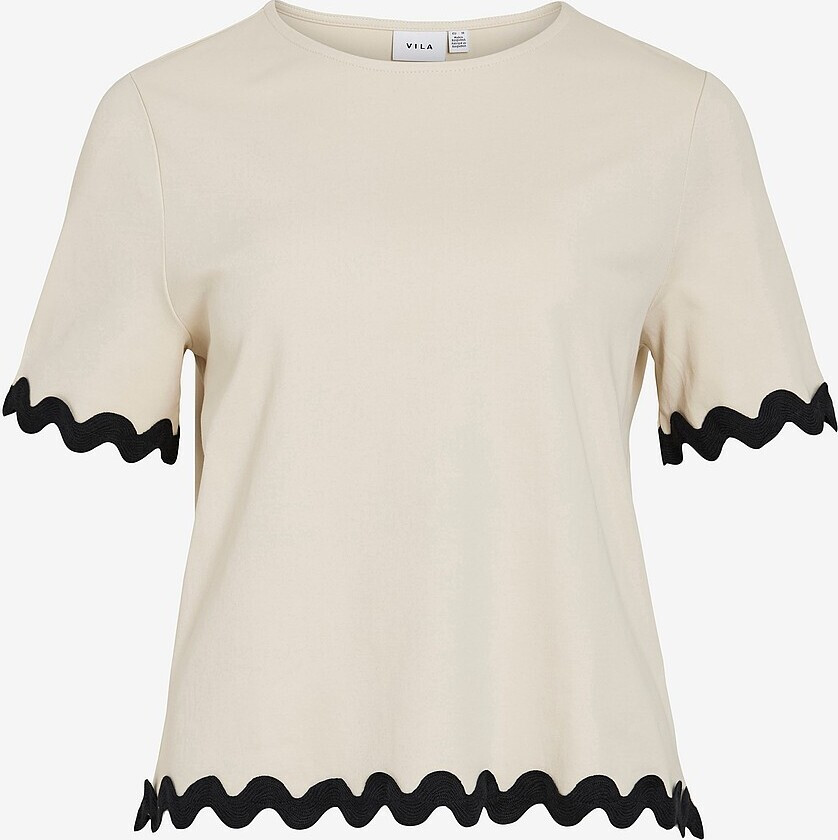 Topp viCalisa O-neck 2/4 - Grå