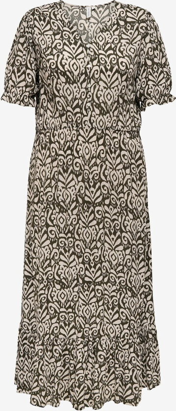 Maxikjole carChianti S/S Long Dress Wvn - Grå