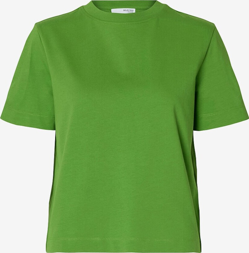 Topp slfEssential SS Boxy Tee - Grønn
