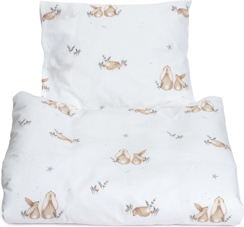MiniDreams Sengesett Sprinkelseng 100x130 Bunny, Hvit - Sengesett - 100% Bomull
