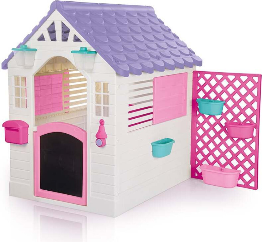 Garden Lekestue med Gjerde, Rosa - Lekestuer - Plast