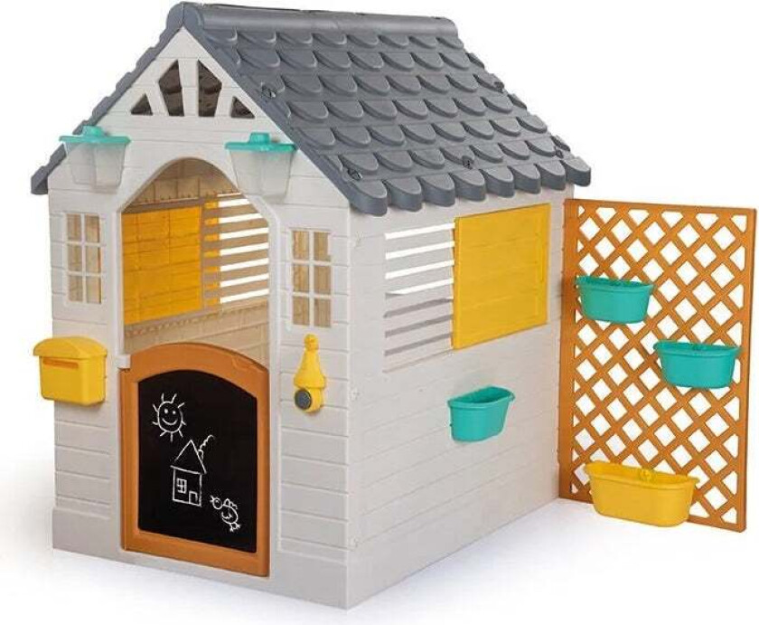 Garden Lekestue med Gjerde, Hvit - Lekestuer - Plast