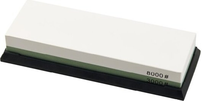 Bilde av Suri slipestein 3000/8000 med gummibase 18 cm hvit/grønn
