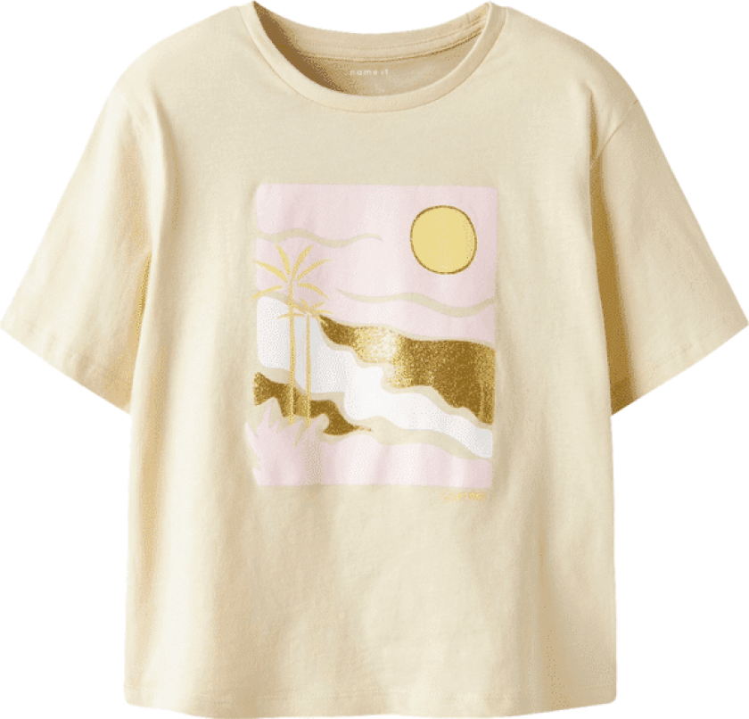 Name It Nkfjekan t-skjorte til barn, Bleached Sand