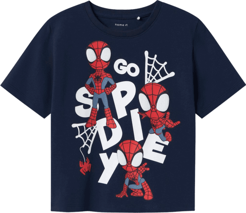 Name It Nmmmain Spiderman t-skjorte småbarn, Navy Blazer