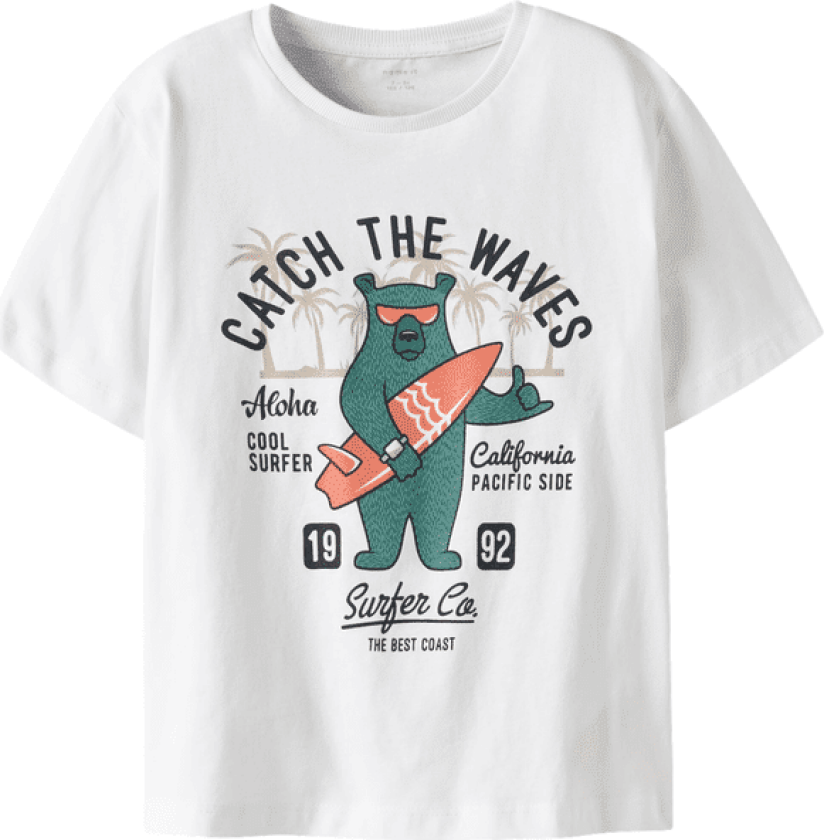 Name It Nkmjosh t-skjorte til barn, Lucent White