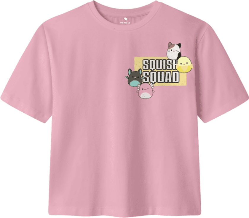 Name It Nkfmomi Squishmallows t-skjorte til barn, Cameo Pink