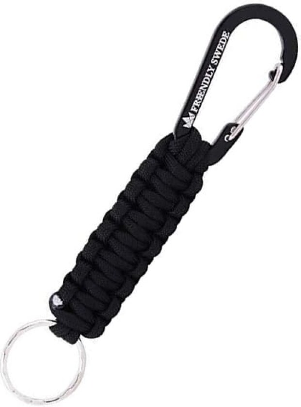 INF Paracord nøkkelring Sort