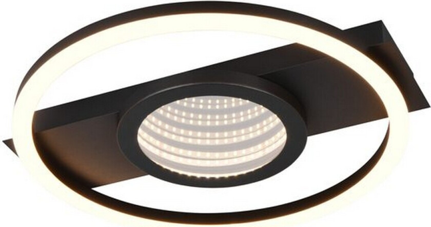 Taklampe TRIO Wheeler Rund, Matt svart - Rund, Matt svart